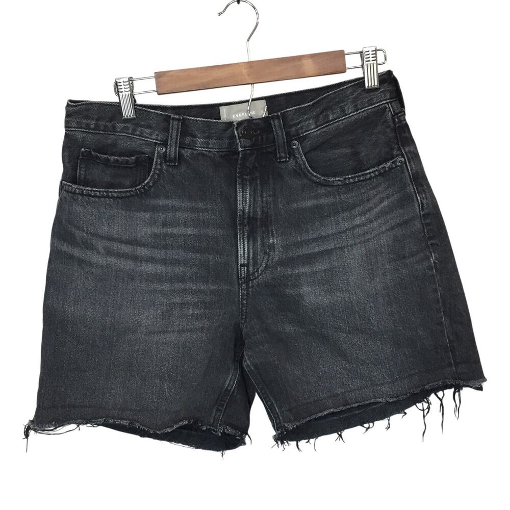 Everlane The Denim Short Washed Black 28 High Rise Indie Sleaze Grunge